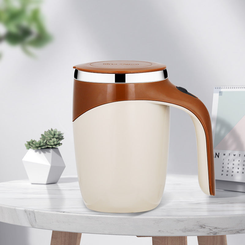 Taza de café con agitación automática, modelo recargable