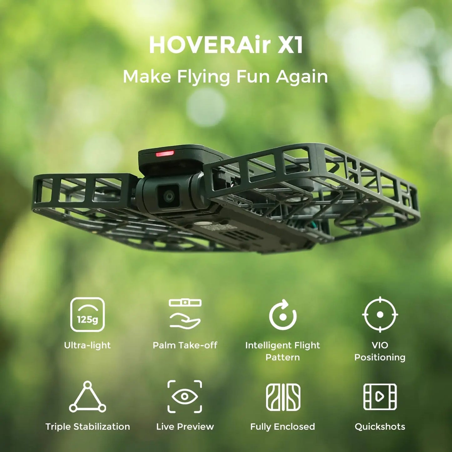 Dron Hover air X1|control automático